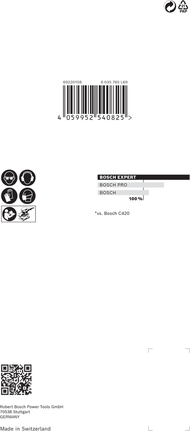 <!-- language missing --> Bosch EXPERT M480 砂磨網 93 x 186 毫米。